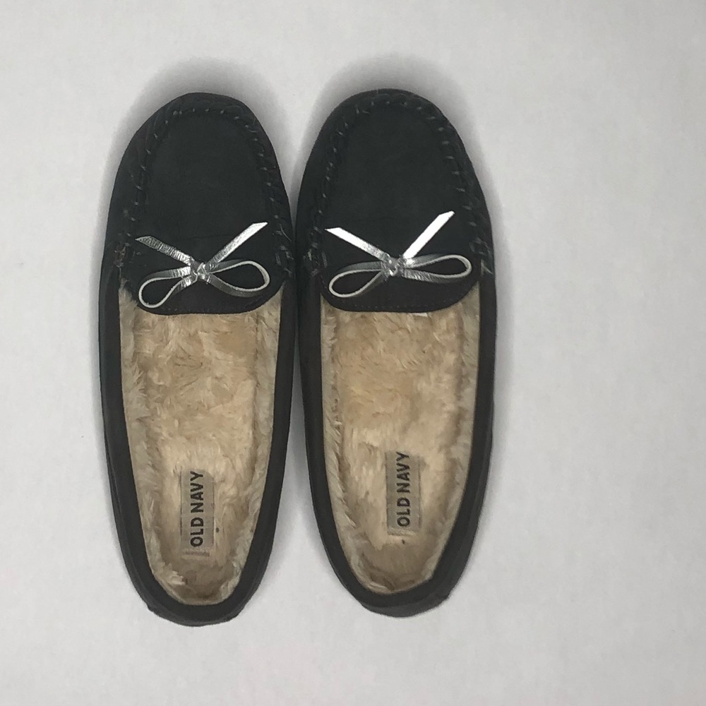 Old Navy house shoe slippers grey size 8 with bow
